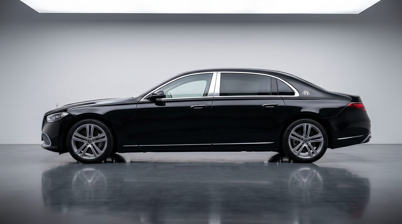 Vika Executive luxury chauffeur vehicle arriving at an Ontario Nordic wellness retreat